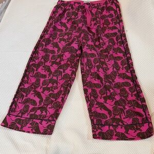 J. Crew Pink and Brown Track Pants